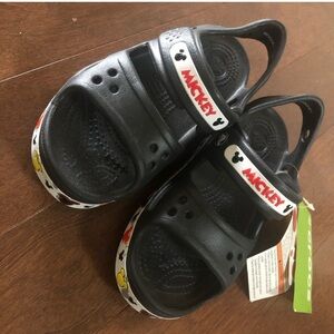 Kids Croc Crocband Sandals with Mickey Mouse Design